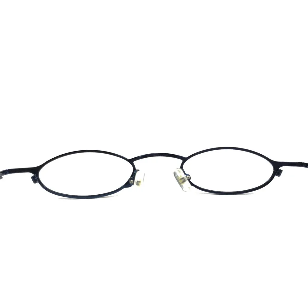 ogi Petite Eyeglasses Frames 9010 COL. 68 Navy Blue Oval Wire Rim 40-22-131